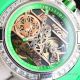 Copy Jacob and Co Epic x CR7 Watches Green Rubber Strap Baguette Diamond Bezel (4)_th.jpg